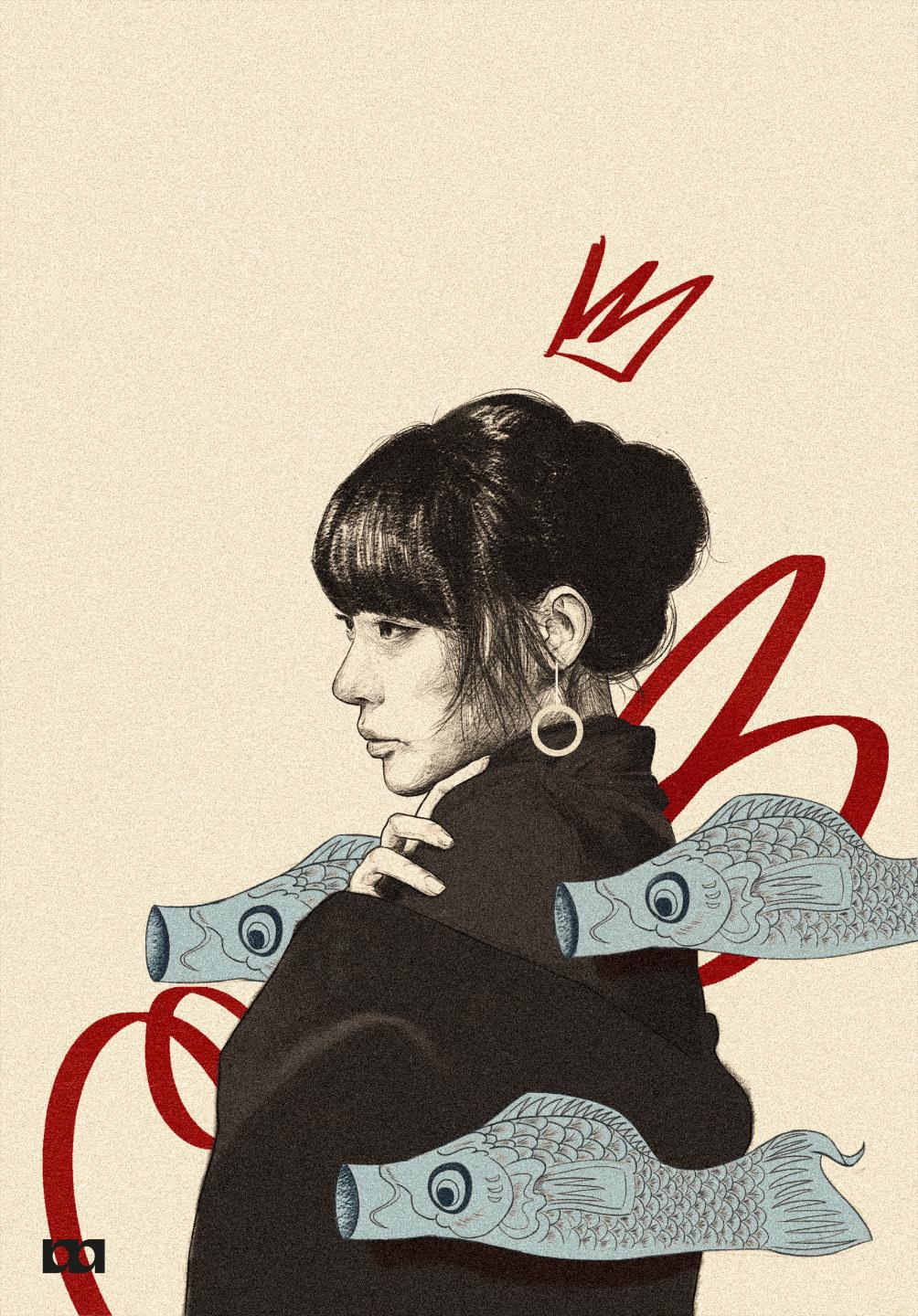 Queen of the Sea — illustration by Marcius Cavalcanti