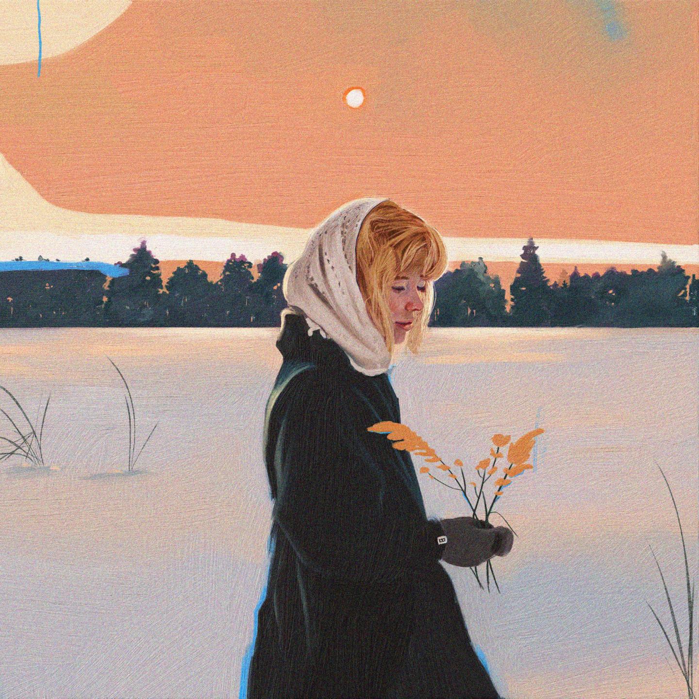 Sunset — illustration by Marcius Cavalcanti