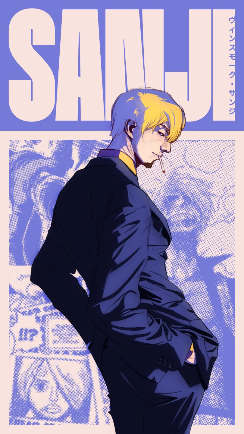 Sanji — illustration by Marcius Cavalcanti