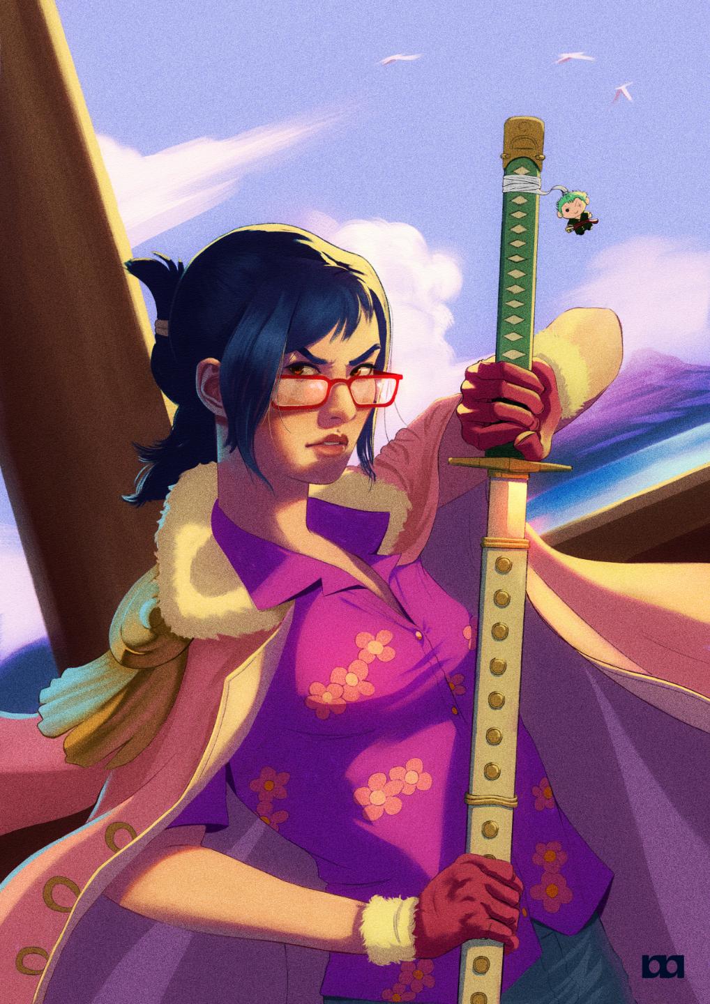Tashigi — illustration by Marcius Cavalcanti